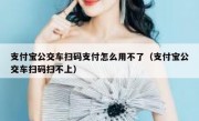 支付宝公交车扫码支付怎么用不了（支付宝公交车扫码扫不上）
