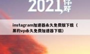 instagram加速器永久免费版下载（黑豹vp永久免费加速器下载）
