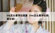 ins怎么看评论回复（ins怎么看评论回复记录）