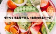 推特知名博主推荐什么（推特的博主叫什么）