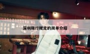 深圳限行规定的简单介绍