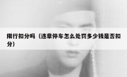 限行扣分吗（违章停车怎么处罚多少钱是否扣分）
