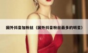 国外抖音加粉丝（国外抖音粉丝最多的明星）