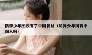 防弹少年团没有了中国粉丝（防弹少年团有中国人吗）