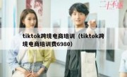 tiktok跨境电商培训（tiktok跨境电商培训费6980）