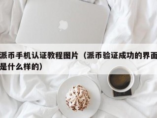 派币手机认证教程图片（派币验证成功的界面是什么样的）