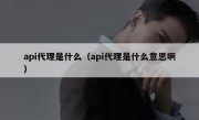 api代理是什么（api代理是什么意思啊）