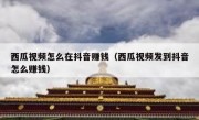 西瓜视频怎么在抖音赚钱（西瓜视频发到抖音怎么赚钱）