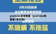 youtube买观看量（youtube观看量=多少钱）
