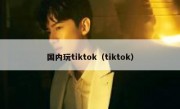 国内玩tiktok（tiktok）