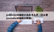 youtube详细统计信息怎么开（怎么看youtube详细统计数据）