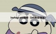 instagram增粉（ins粉丝增加）