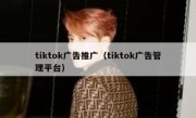 tiktok广告推广（tiktok广告管理平台）
