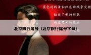 北京限行尾号（北京限行尾号字母）