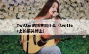 Twitter的博主叫什么（twitter上的搞笑博主）