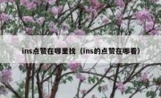 ins点赞在哪里找（ins的点赞在哪看）