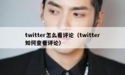 twitter怎么看评论（twitter如何查看评论）