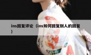 ins回复评论（ins如何回复别人的回复）