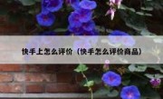 快手上怎么评价（快手怎么评价商品）