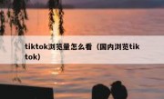 tiktok浏览量怎么看（国内浏览tiktok）
