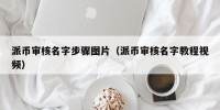 派币审核名字步骤图片（派币审核名字教程视频）