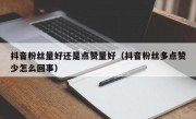 抖音粉丝量好还是点赞量好（抖音粉丝多点赞少怎么回事）