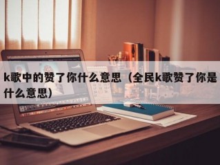 k歌中的赞了你什么意思（全民k歌赞了你是什么意思）