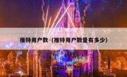 推特用户数（推特用户数量有多少）