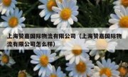上海赞嘉国际物流有限公司（上海赞嘉国际物流有限公司怎么样）