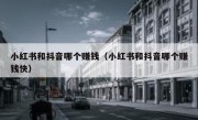小红书和抖音哪个赚钱（小红书和抖音哪个赚钱快）