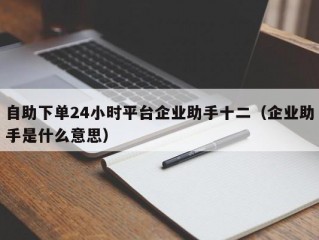 自助下单24小时平台企业助手十二（企业助手是什么意思）