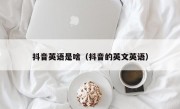 抖音英语是啥（抖音的英文英语）