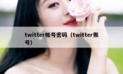 twitter帐号密码（twitter账号）
