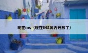 现在ins（现在INS国内开放了）