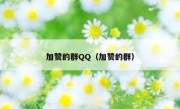 加赞的群QQ（加赞的群）