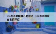 ins怎么删掉自己的评论（ins怎么删除自己的评论）