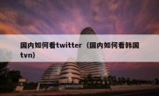 国内如何看twitter（国内如何看韩国tvn）