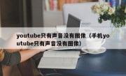 youtube只有声音没有图像（手机youtube只有声音没有图像）