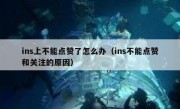 ins上不能点赞了怎么办（ins不能点赞和关注的原因）