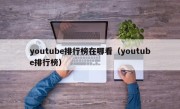 youtube排行榜在哪看（youtube排行榜）