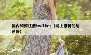 国内如何注册twitter（能上推特的加速器）