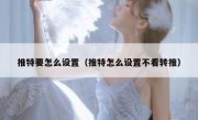 推特要怎么设置（推特怎么设置不看转推）