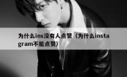 为什么ins没有人点赞（为什么instagram不能点赞）