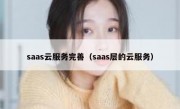 saas云服务完善（saas层的云服务）