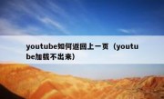 youtube如何返回上一页（youtube加载不出来）