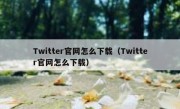 Twitter官网怎么下载（Twitter官网怎么下载）