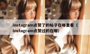instagram点赞了的帖子在哪里看（instagram点赞过的在哪）