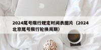 2024尾号限行规定时间表图片（2024北京尾号限行轮换周期）
