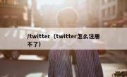 /twitter（twitter怎么注册不了）