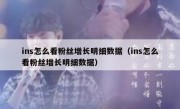 ins怎么看粉丝增长明细数据（ins怎么看粉丝增长明细数据）